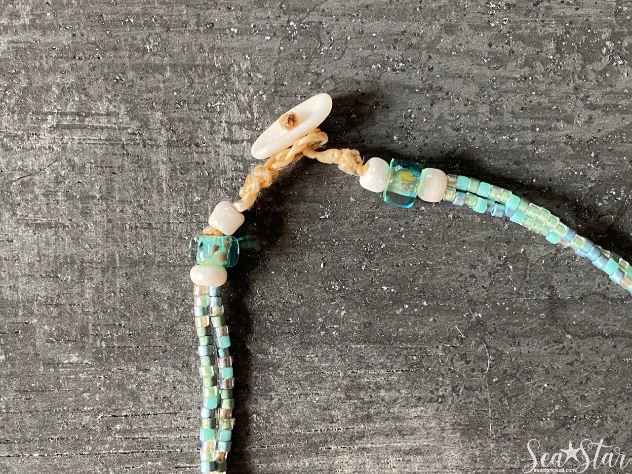 Tahitian Pearl & Seed Bead Necklace (#0414) | IMG_0596.jpg