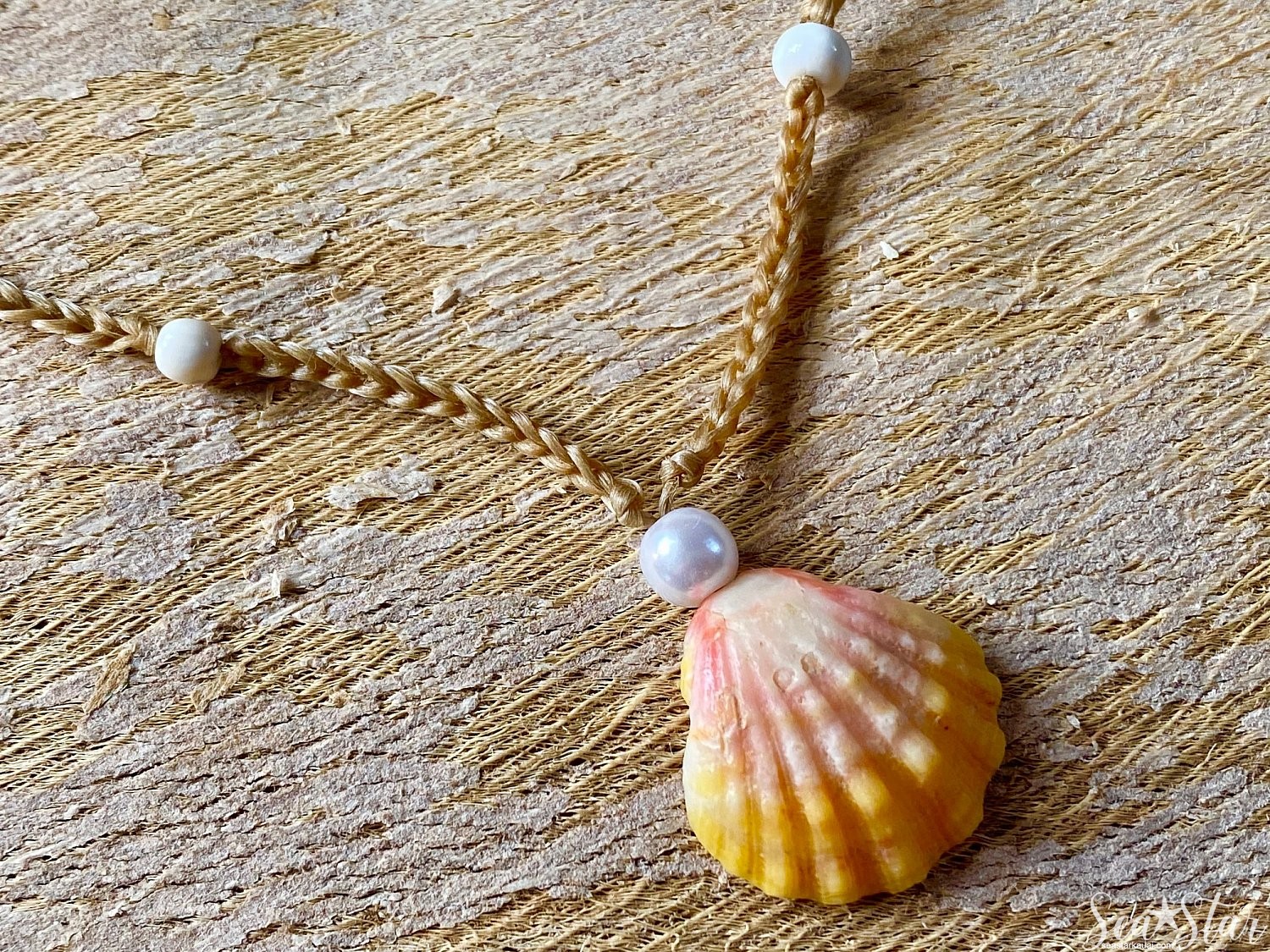 Sunrise Shell Anklet #6721 | 6721_sunriseShell_anklet_02.jpg
