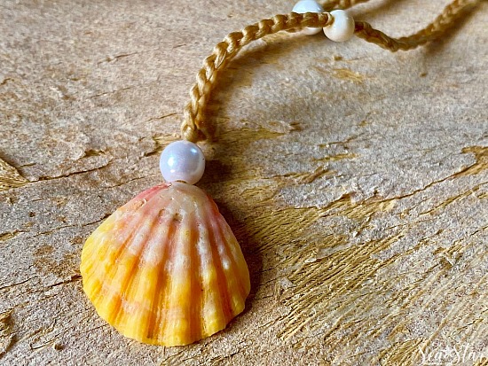 Sunrise Shell Anklet #6721
